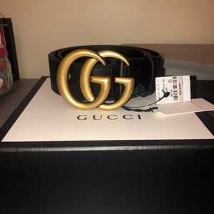 BRAND NEW Classic Black Gucci Belt Size 95